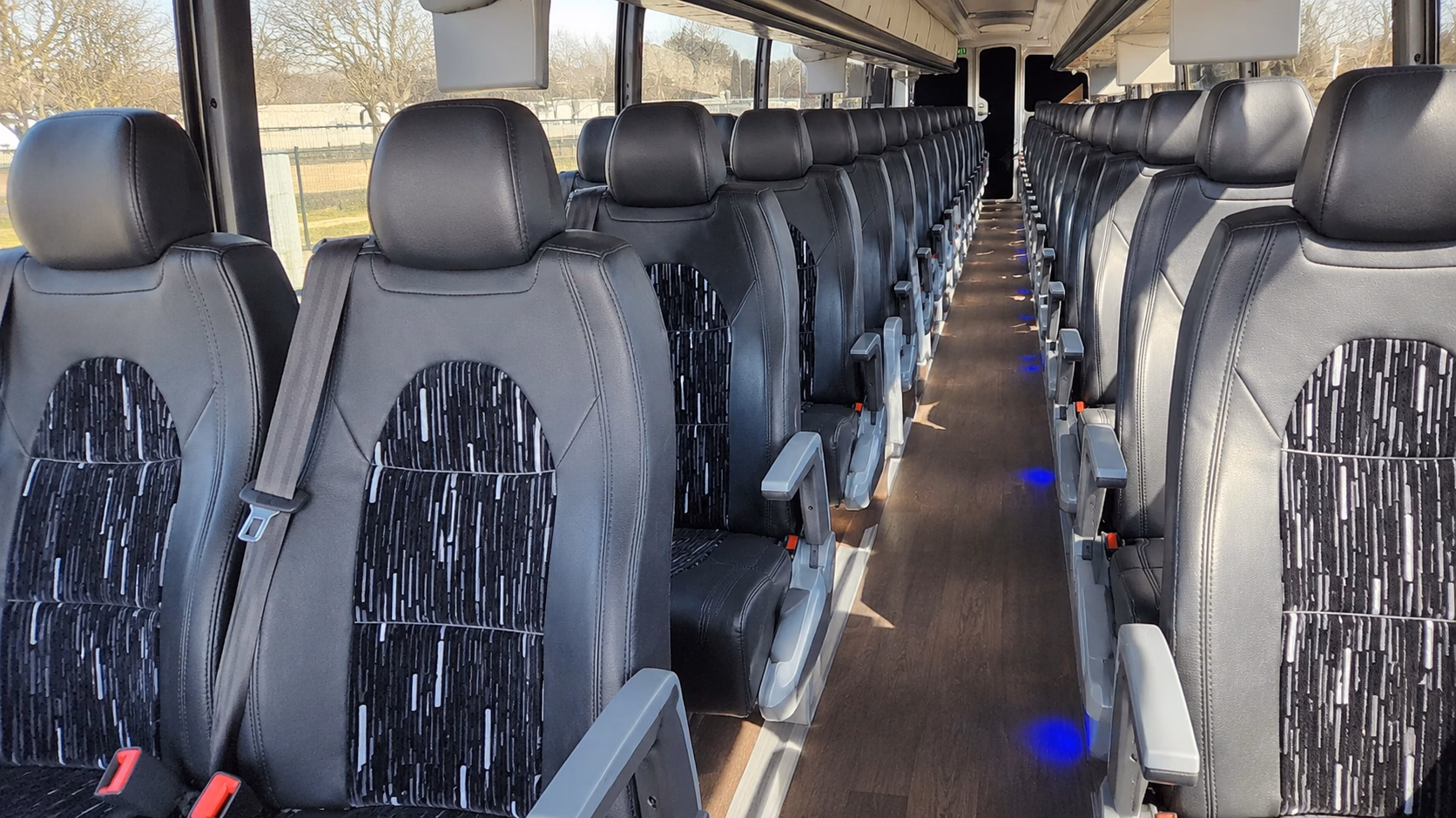 bedford spacious charter bus rentals for bedford sporting events