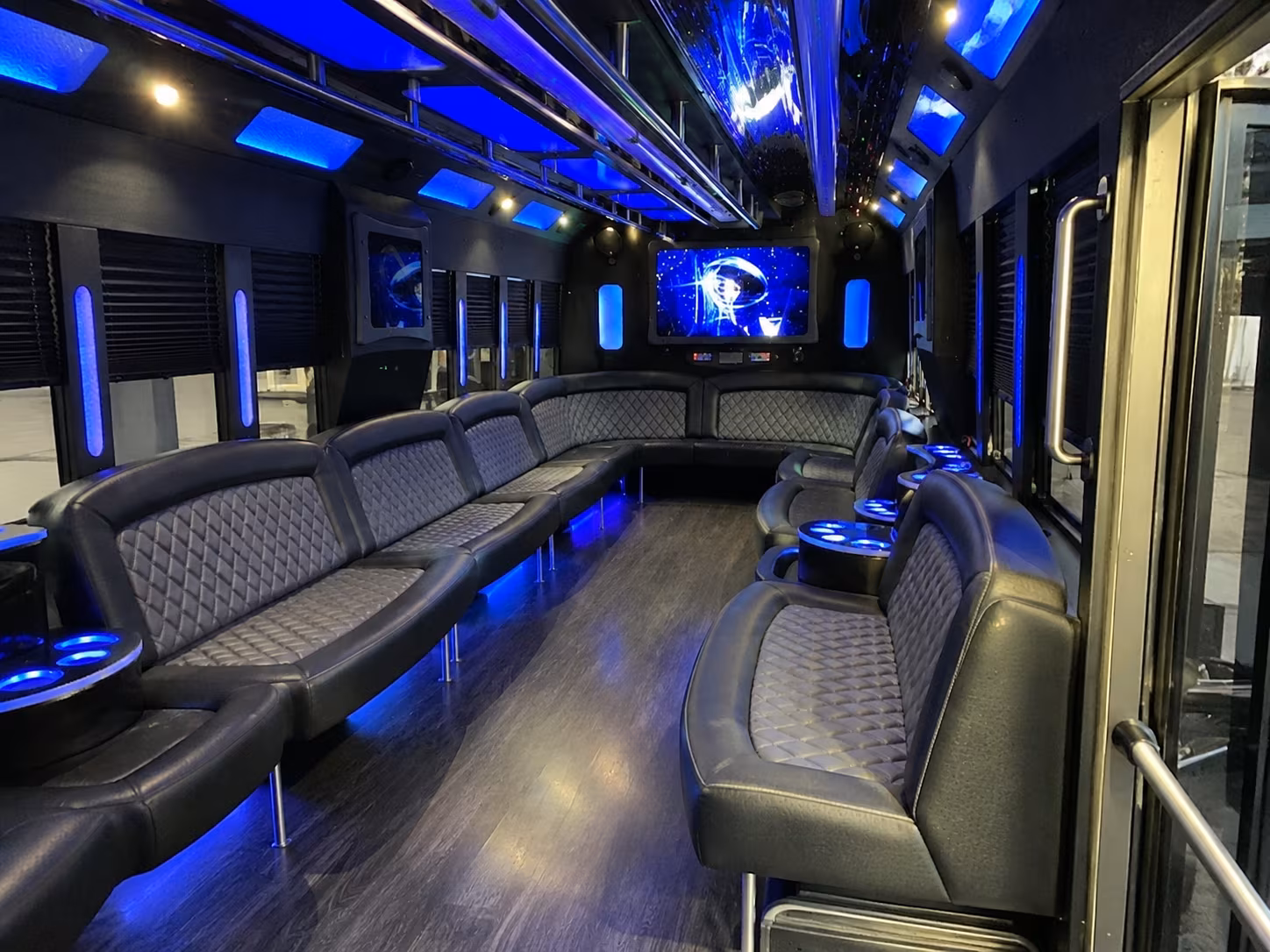 euless 28 passenger party bus interior