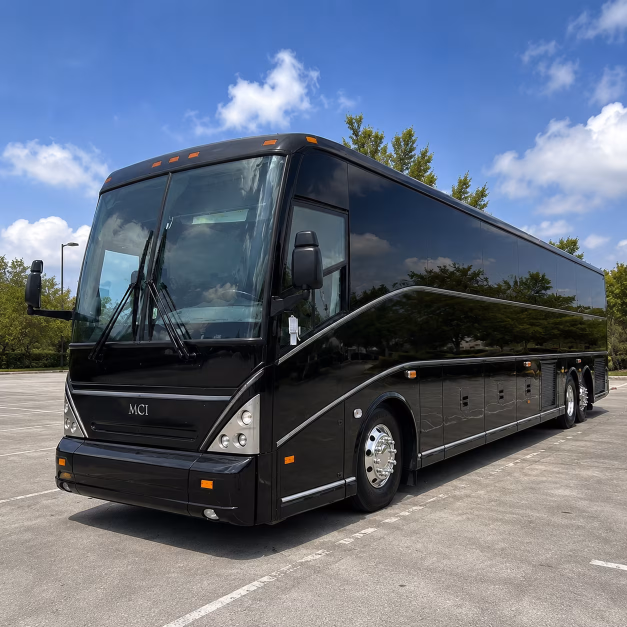 grapevine charter bus rental exterior