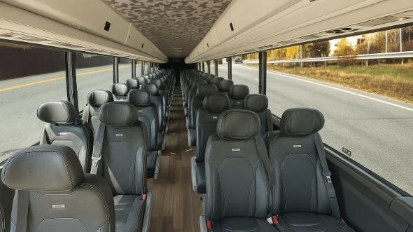 Interior of Charter Bus Company Euless's 15 Passenger Minibus in Euless