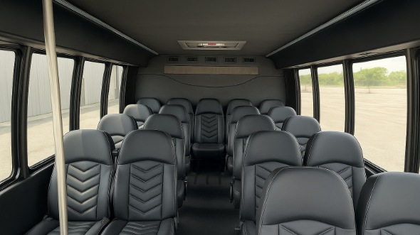 Interior of Charter Bus Company Euless's 18 Passenger Minibus in Euless
