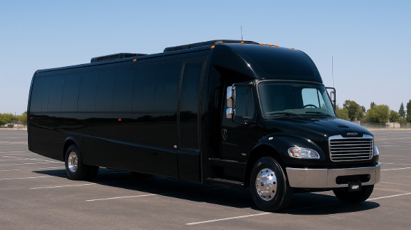 Exterior of Charter Bus Company Hurst's 20 Passenger Mini bus in Hurst