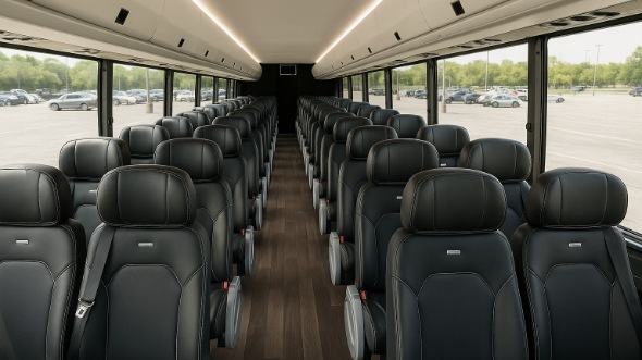 Interior of Charter Bus Company Euless's 30 Passenger Minibus in Euless