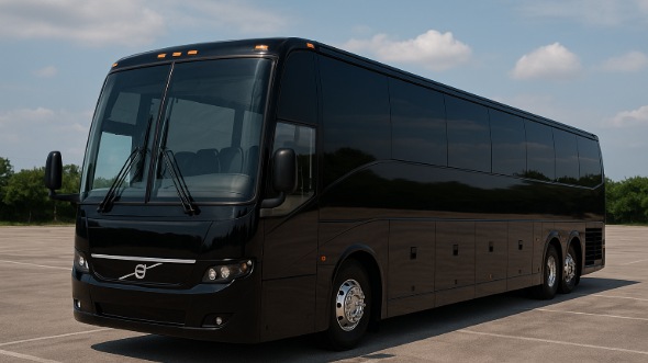 Exterior of Charter Bus Company Euless's 50 Passenger Charter Bus in Euless