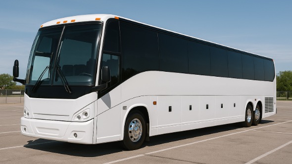 Exterior of Charter Bus Company Euless's 55 Passenger Charter Bus in Euless