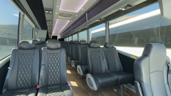 euless 18 passenger minibus inside
