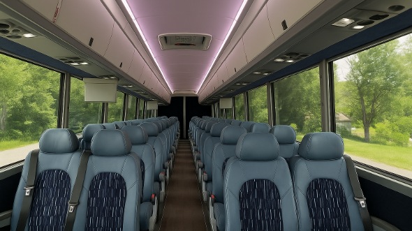 euless 25 passenger minibus inside