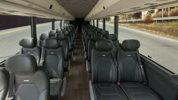 euless 35 passenger minibus inside