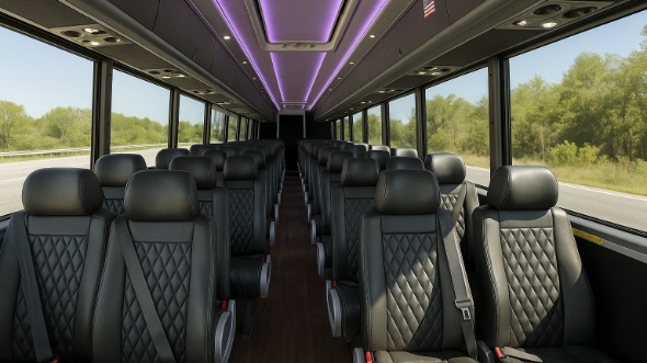 euless 35 passenger minibus interior