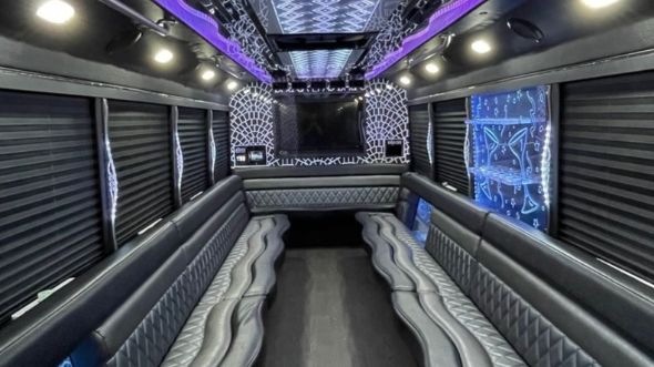 euless party bus rental inside