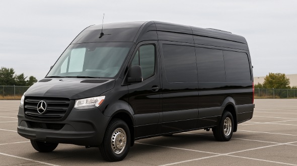 Exterior of Charter Bus Company Euless's Sprinter Limo in Euless